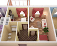 Пример планировки 1-комнатной квартиры.