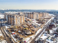 Ход строительства ЖК «Татьянин Парк». Аэрофотосъемка. Фото от 11.03.2016 г.