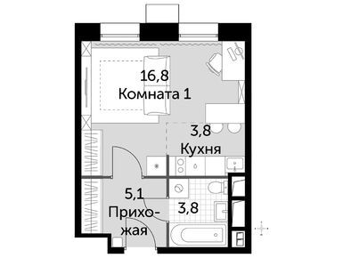 1-комнатные 29.50 кв.м, Апарт-комплекс «Движение. Тушино», 11 231 535 руб.