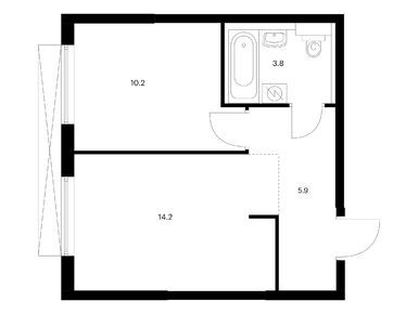 Планировки 1-к. апартаменты в Большая Академическая 85