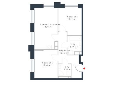 Планировки 3-к. апартаменты в ЖК «Ривер Парк Коломенское»