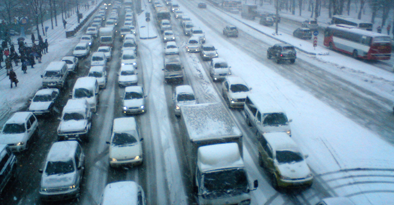 Зимой ситуация на дорогах Подмосковья становится только хуже