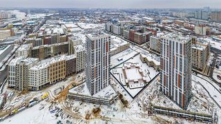 Панорама жилого квартала «LIFE-Варшавская» в районе Москворечье-Сабурово