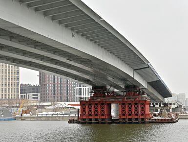 Мост через затон Новинки достроят до конца года