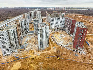 Панорама жилого района «Прокшино» в Новой Москве