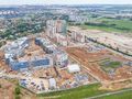 Вид сверху на строительную площадку и окрестности ЖК «Позитив». Аэрофотосъемка от 17.07.2017 г.