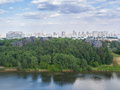 ЖК «Парк Рублево». Комплекс расположен в зеленой зоне. Аэрофотосъемка. Фото от 02.06.2016 г.