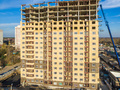 Ход строительства верхних этажей, отделка фасада. Аэрофотосъемка от 25.10.2016 г.