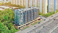 Вид на апарт-комплекс «Янтарь Apartments» сверху.