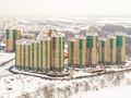 Мкр. «Загорье». Вид с Бирюлевских прудов. Аэрофотосъемка от 20.02.2018 г.