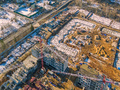 ЖК «Аккорд. Smart – квартал». Ход строительства нового корпуса. Аэрофотосъемка. Фото от 27.03.2016 г.