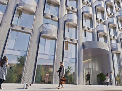 Проект представляет собой монолитно-кирпичный корпус высотой 13 этажей. Дом Logos (Логос)|Новострой-М