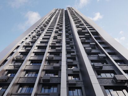 Подавляющее большинство квартир, а именно 910 из 1218 жилых помещений, составят студии площадью от 19,5 до 35,8 кв. м. Жилой комплекс AFI Tower (АФИ Тауэр)|Новострой-М