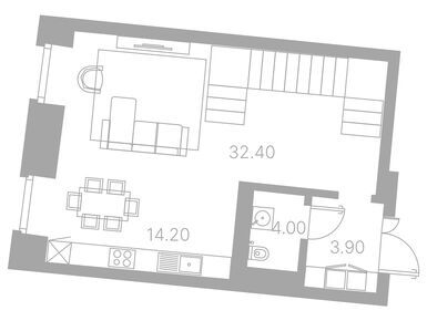 Планировки 3-к. апартаменты в Клубный дом Duo