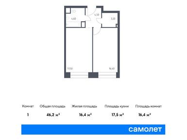 Планировки 1-к. апартаменты в ЖК «Стремянный 2»