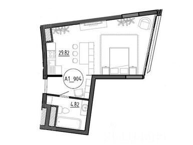 Планировки студии-апартаменты в Клубный дом «Рублево»