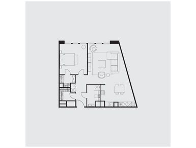 Планировки 1-к. апартаменты в Клубный дом Tatlin Apartments (Татлин)