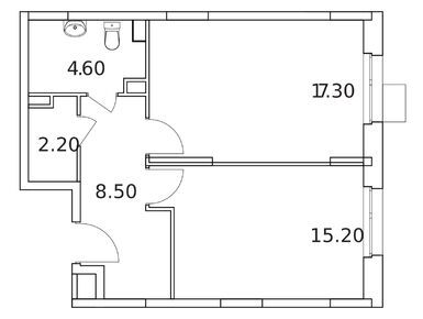 Планировки 2-к. апартаменты в ЖК «Облака 2.0»