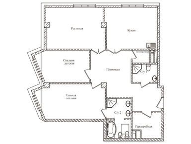 Планировки 3-к. апартаменты в ЖК «Резиденции Замоскворечье»