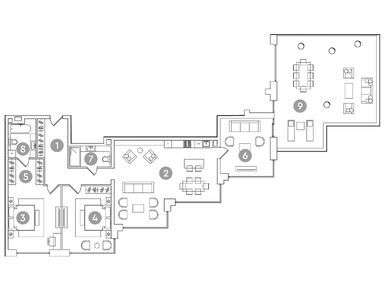 Планировки 4-к. апартаменты в ЖК RED7 (Ред7)