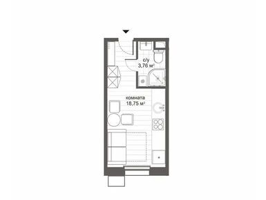Планировки студии-апартаменты в Комплекс апартаментов «CitiMix Новокосино» (СитиМикс Новокосино)