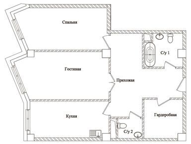 Планировки 2-к. апартаменты в ЖК «Резиденции Замоскворечье»