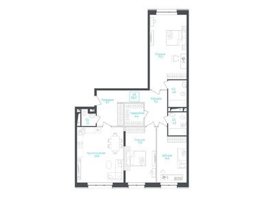 Планировки 4-к. апартаменты в Апарт-комплекс Monodom Lake (Монодом Лейк)