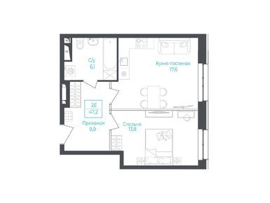 Планировки 2-к. апартаменты в Апарт-комплекс Monodom Lake (Монодом Лейк)