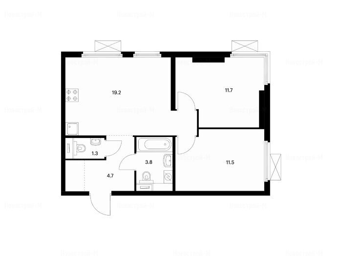 Продажа однокомнатной квартиры 32.80 кв. м, Второй Нагатинский, Нагатино-Садовни