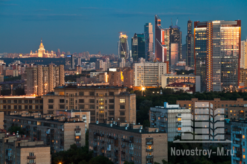 Вид из окна в элитной новостройке